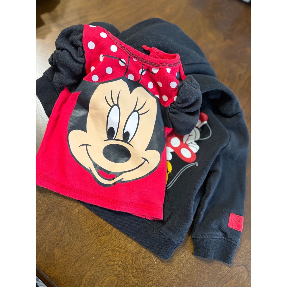Disney Parks || Minnie Mouse Hoodie & Shirt Set || 6M/3-6M  ||